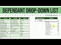 Create a Dependent Drop-Down List in Excel: Step-by-Step Tutorial