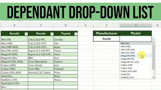 Create a Dependent Drop-Down List in Excel: Step-by-Step Tutorial