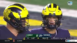 Every offensive play from J.J. McCarthy in Week 2 vs Hawaii