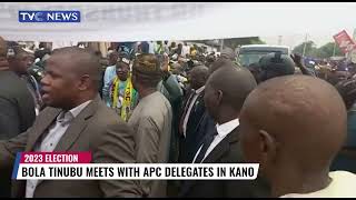 WATCH: Bola Tinubu Meets APC Delegates in Kano, Inaugurates Bridge