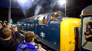 Deltic D9009 Alycidon at Liverpool Lime Street,Trans Peninne Deltic Lament,30th December 2017