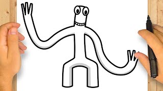 Como Desenhar O Blue Do Rainbow Friends Roblox Passo Doovi