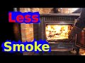 How To Start a WoodStove with Less Smoke - A Simple Trick