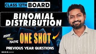 Binomial Distribution ONE SHOT| Previous Year Questions | GanitAnk | Maharashtra HSC Boards #oneshot