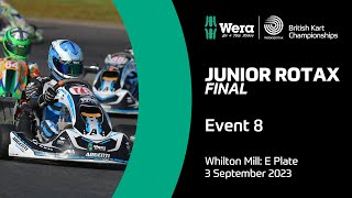 Junior Rotax E Plate Final | Event 8, Whilton Mill | Wera Tools British Kart Championships 2023