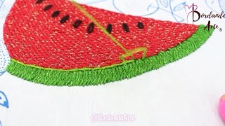 ¡EN VIVO!: Borda Frutas Gigantes con Puntadas Únicas💯🧶Aprende Y Crea Conmigo Paso a Paso #embroidery