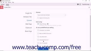 Acrobat Pro DC Creating PDFs from Scanned Documents -Adobe Acrobat Pro DC Training Tutorial Course