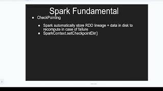 What is CheckPointing in spark big data science