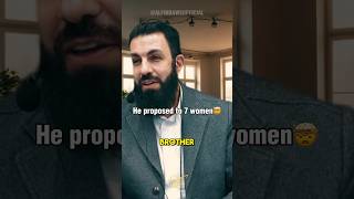 He proposed to 7 women🤯📣#muslim #belalassaad  #islam #deen #islamic_video #shorts #marriage