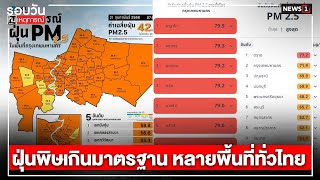 ฝุ่นพิษเกินมาตรฐาน หลายพื้นที่ทั่วไทย : รอบวันทันเหตุการณ์ 12.00 น./วันที่ 21 ก.พ.68