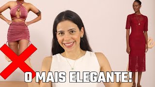 VESTIDO MIDI: 40 MODELOS ELEGANTES chique sem esforço