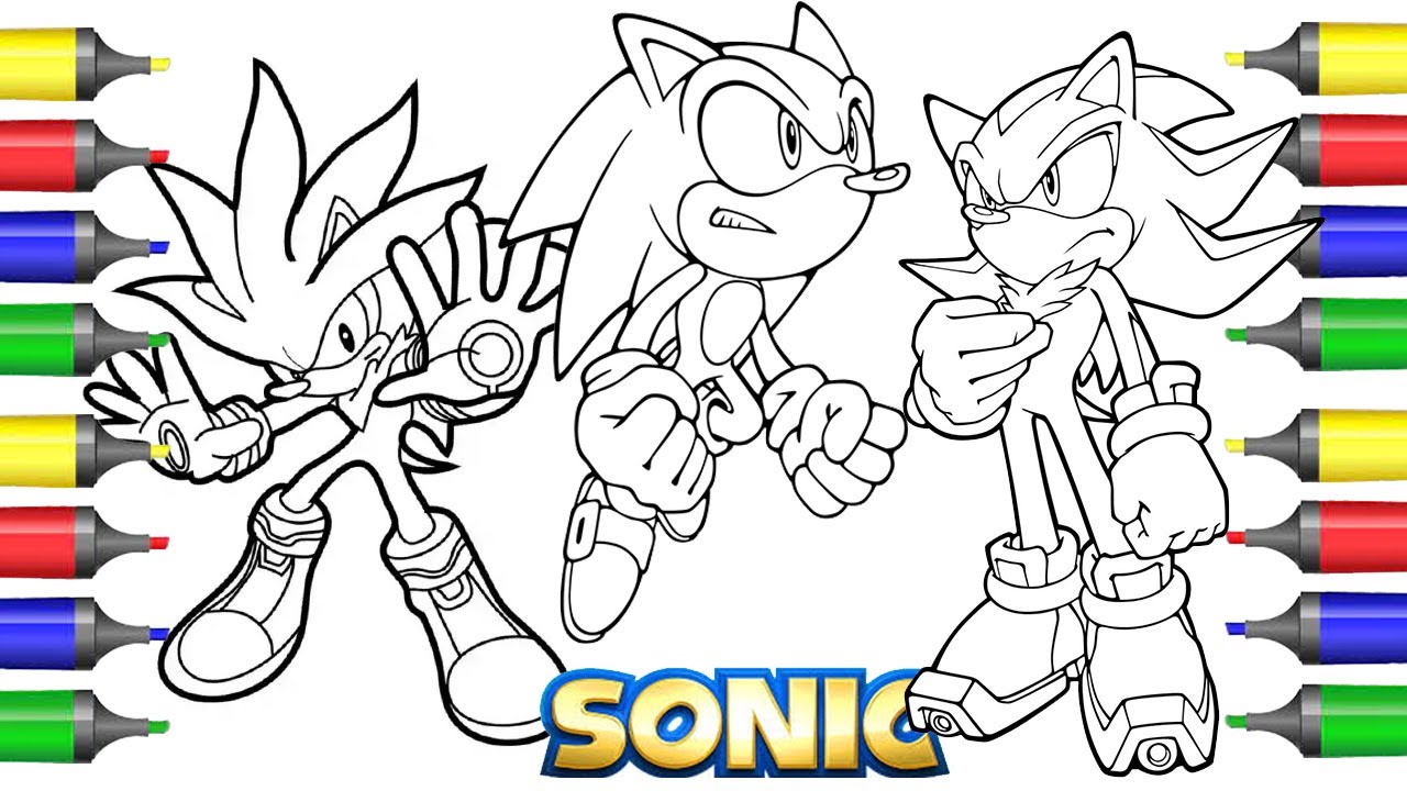 Silver Sonic Coloring Pages 2025