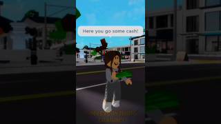 HE PRETENDED TO BE HOMELESS BUT WAS RICH UNTIL .. 🤯😱 #shorts #roblox #brookhaven