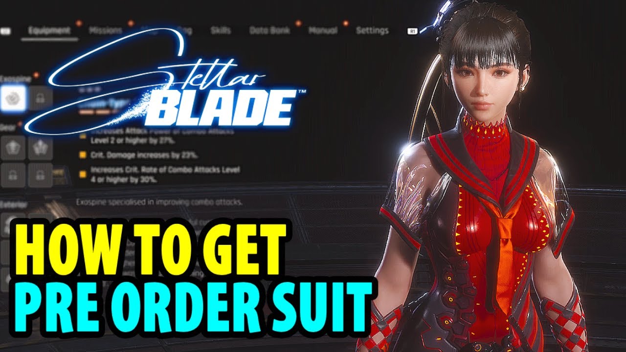 How To Get Pre Order Bonus Suit | Stellar Blade - YouTube