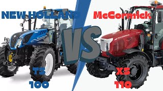 NEW HOLLAND T5 100 VS MCCORMICK X5 110 #newholland #mccormick