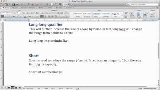 Objective-C Tutorials: 6 - Data type qualifiers