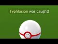 SHINY HISUIAN  TYPHLOSION CAUGHT! #shorts #pokemon #pokemongo #shinypokemon #shiny #typhlosion #rare