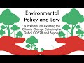 EPL Webinar: Averting the Climate Change Catastrophe: Dubai COP28 and Beyond