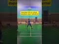 ini ni trik yg paling sering mimin gunai dan efektif banget badminton bulutangkis tipsbadminton