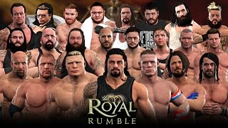 WWE 2K17 Royal Rumble - 30 Man Royal Rumble Match!