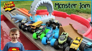 Monster Truck Monday Monster Jam Megalodon Mayhem Tournament with Max D & Grave Digger
