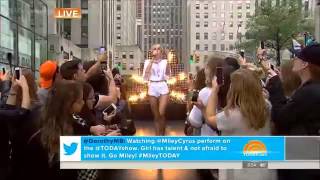 Miley Cyrus - Performs 'Wrecking Ball' (Live at Today Show Concert HD) Live