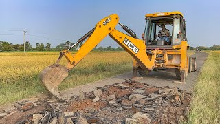 JCB 3DX Going to Village Road Picking and Crashes in Nellai | jcb video