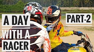 A DAY WITH A RACER| ANOOP N S-44|BEACH RACE PRACTICE| YAMAHA RX135|MODIFIED| SAAMI-37| PART-2|