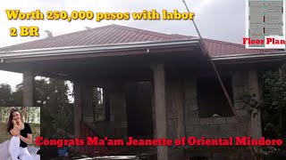 Worth 250,000 pesos with labor, 24x20 ft,OFW SIMPLE DREAM HOUSE OF MA'AM JEANETTE [English Subtitle]