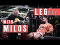 Heavy LEG day with Milos Sarcev | Behrouz Tabani Before Dubai Pro stage #olympia #bodybuilding