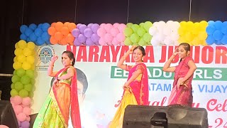 NARAYANA, JUNIOR COLLEGE|EENADU|GIRLS CAMPUS|VIJAYAWADA Farewell dance performance