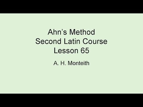 AhnLatinLesson2065 AhnLatinLesson2065