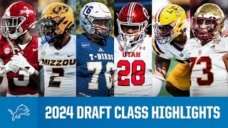 2024 Detroit Lions full Draft class highlights