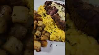 Steak, Eggs, and Potatoes for Breakfast