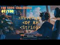 Reverse of a String Java program | 100 code Challenge #07
