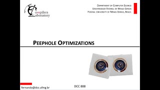 Peephole Optimizations