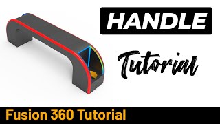 How to make a Handle in Autodesk Fusion  - Lesson 292