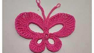 How to crochet butterfly #crochettutorial  #51 #crochetbutterfly