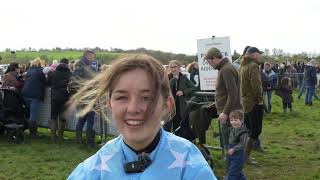 Aimee Jones rides her first ever Point to Point Winner