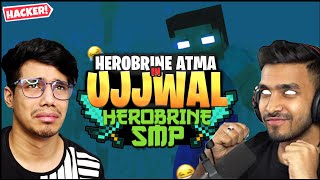 UJJWAL Minecraft account HACKED? 😳 | HEROBRINE SMP Highlight @GamerFleet