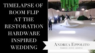 Timelapse of Room Flip at ARIA Resort by Las Vegas Wedding Planner Andrea Eppolito