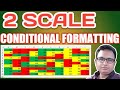 how to use color scales conditional formatting in Excel |2 Scale color scales in excel