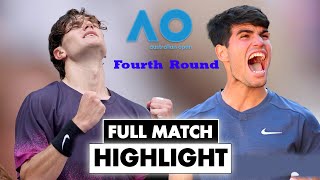 Carlos Alcaraz vs Jack Draper Retaired Fourth Round Highlights - ATP Australian Open 2025