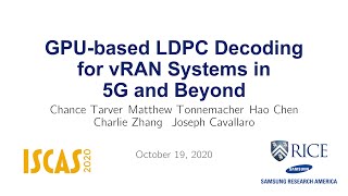 GPU-based LDPC Decoding for vRAN Systems in 5G and Beyond