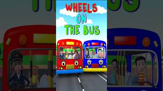 Wheels on the Bus 🌈 Nursery Rhymes & Kids Songs #nurseryrhymes #wheelsonthebus #shorts