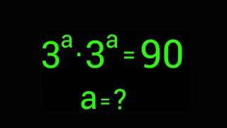 A Nice Exponents Problem | Solve for 'a'