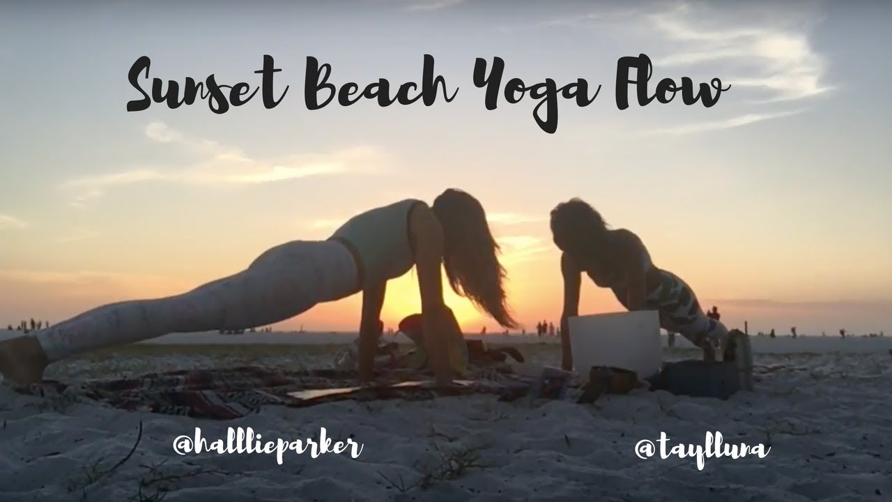 Sunset Beach Yoga Flow - YouTube