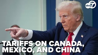 White House confirms Trump tariffs on Canada, Mexico and China will begin