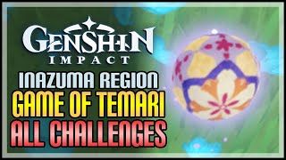 Genshin Impact All Game of Temari Challenge Locations