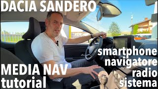 DACIA SANDERO tutorial: come usare il MEDIA NAV